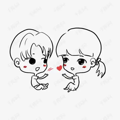 情侣简笔画卡通手机壳装饰图案关键词 : 爱情,可爱,情侣,人物,手绘