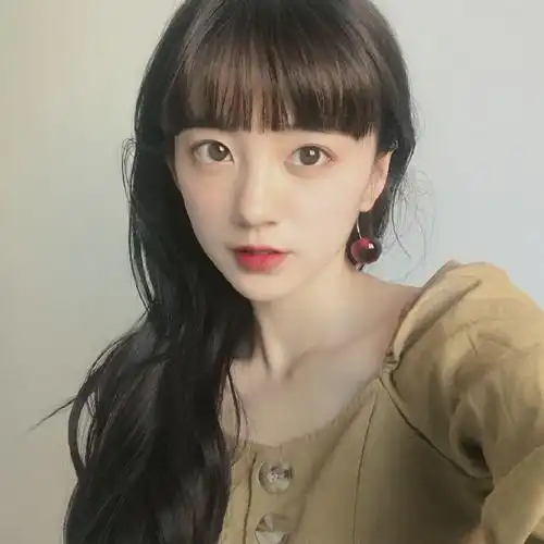 眉上齐刘海假发女网红空气刘海假发片二次元加厚假流海自然一刀齐