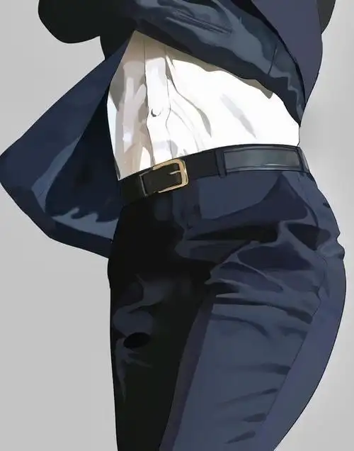 twi:analu_dt3西装褶皱画法教程 97网页链接#绘画素材##动漫绘画