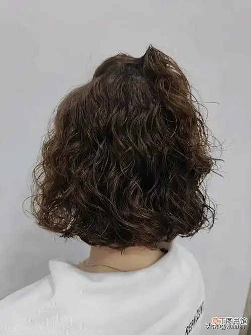 【最火女士短发14款 中短卷发发型2022】齐脖得满头小卷卷烫发,还可以