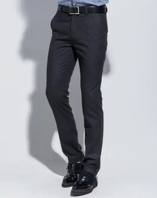 深灰色经典商务时尚休闲裤