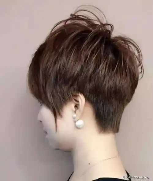 蘑菇头是一种活泼个性的短发发型,上面厚重堆积,下面轻柔自然,整体