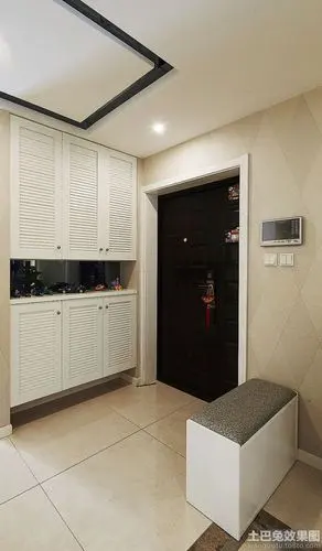 现代风格玄关鞋柜图片_土巴兔装修效果图