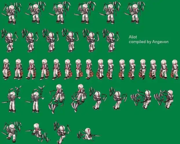 2d经典rpg人物角色与怪物动作动画素材