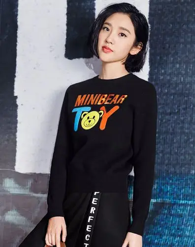 【唐艺昕明星同款】黑色长袖毛衣