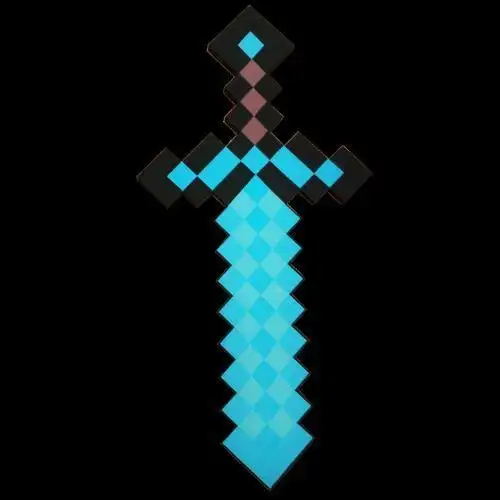 我的世界简笔画画武器钻石剑