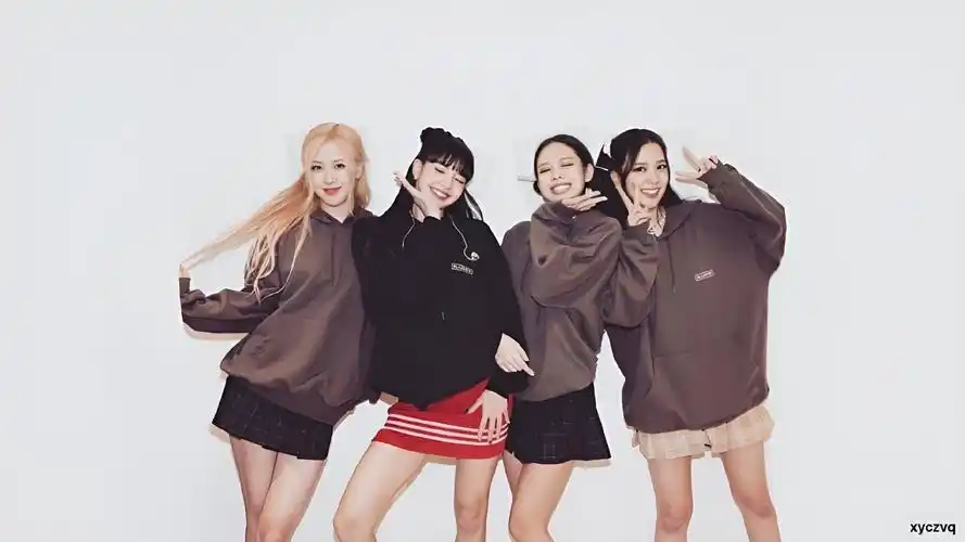 blackpink和法国总统马克龙一起合影,老婆们生图都太