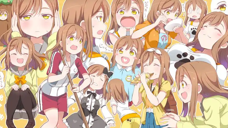 萌系治愈动漫美女桌面壁纸_卡通动漫_壁纸下载_美桌网