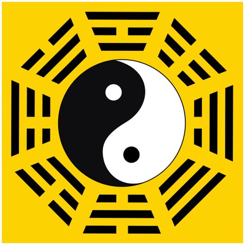 五行八卦图太极太极图图纸图片家中贴画贴纸挂图现代装饰画