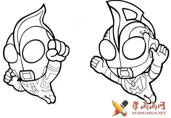 宇宙超人奥特曼简笔画图片,图片,简笔画-学笔画