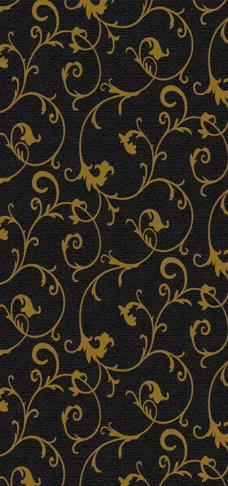 黑底金花墙纸纹图片