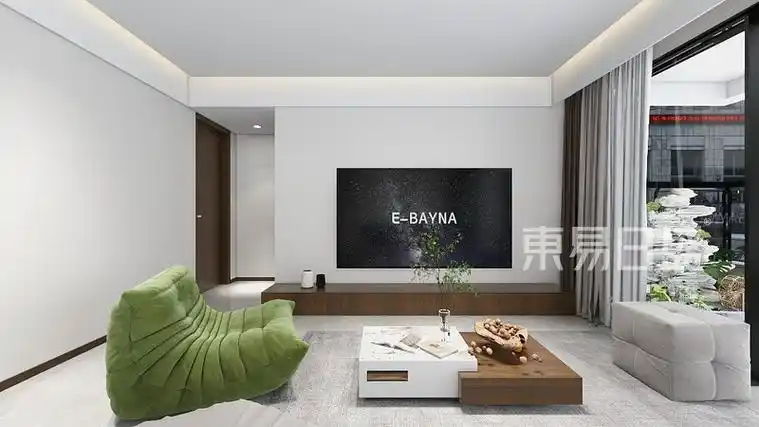 水郡未来城100平三居现代风格装修效果图