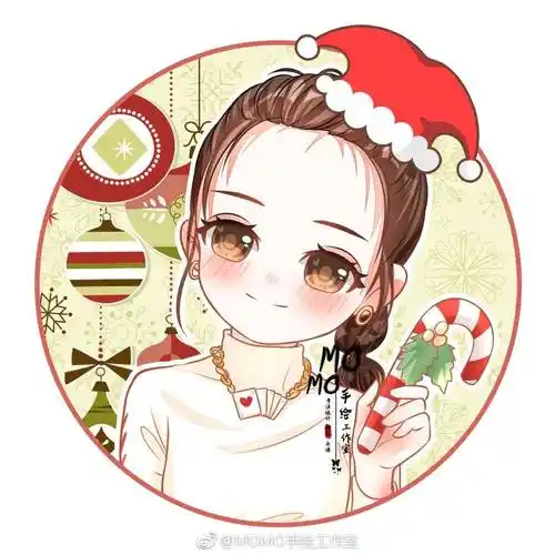 明星迪丽热巴q版手绘头像bymomo手绘工作室