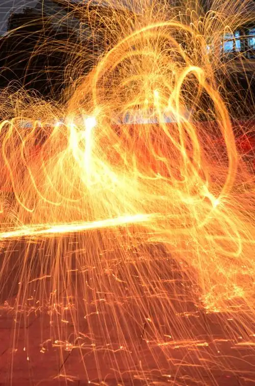 钢丝棉烟花烟火光绘摄影道具闪亮拍摄照创意婚纱冷烟花甩焰铁棉花