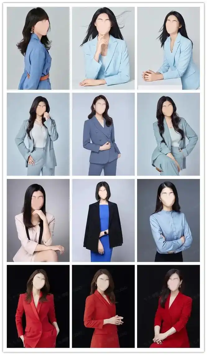 形象照 职业照模板 职业风系列一146款.提供一张照片即可合 - 抖音