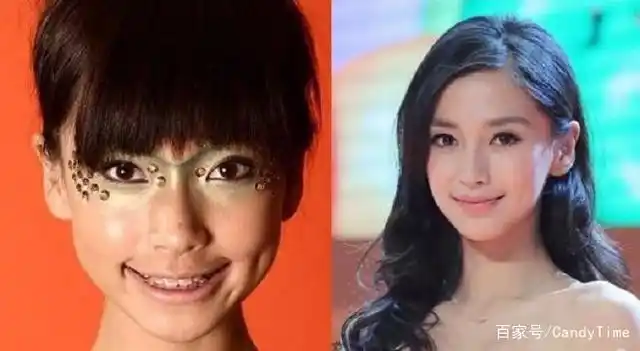 angelababy旧照对比,酒瓶怼脸依旧忍声吞气