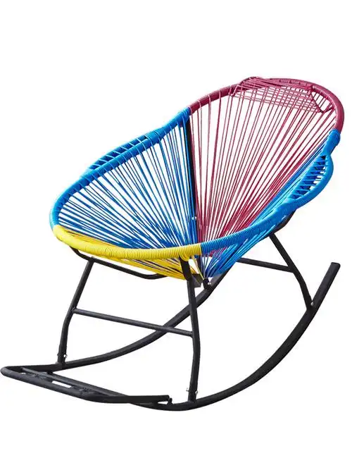 摇椅夏季家用休闲摇摇创意午睡躺椅大人彩色摇椅