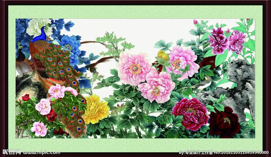 牡丹花开富贵图片