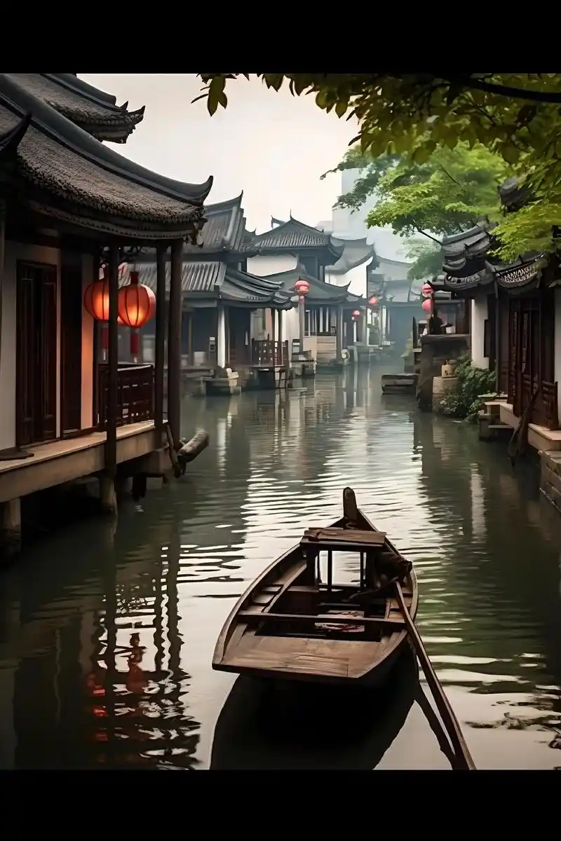 江南水乡的美景让人为之倾倒,那婉约的小桥和碧波荡漾的江流,在 - 抖