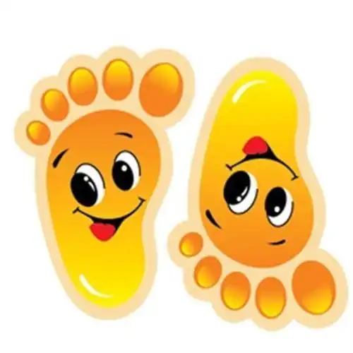 小脚丫地贴地板防水耐磨楼梯台阶儿童幼儿园教室墙贴