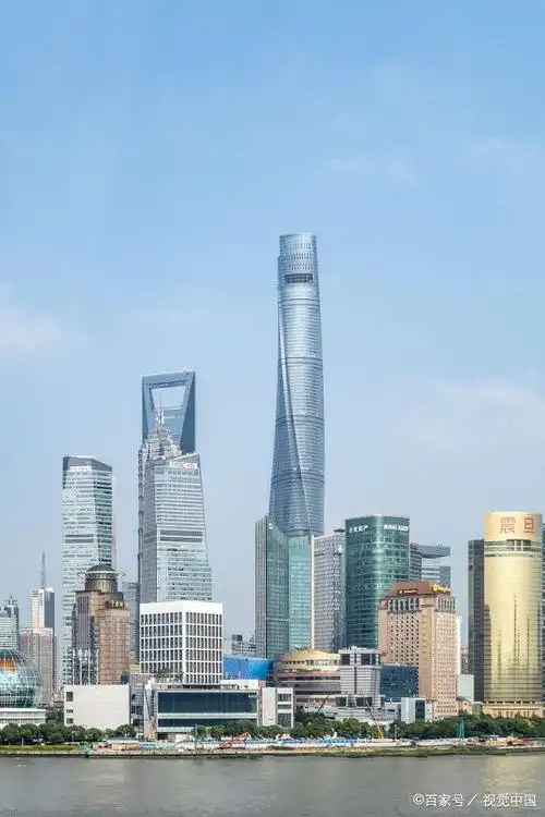 上海:夏日时节,陆家嘴群城市风景优美