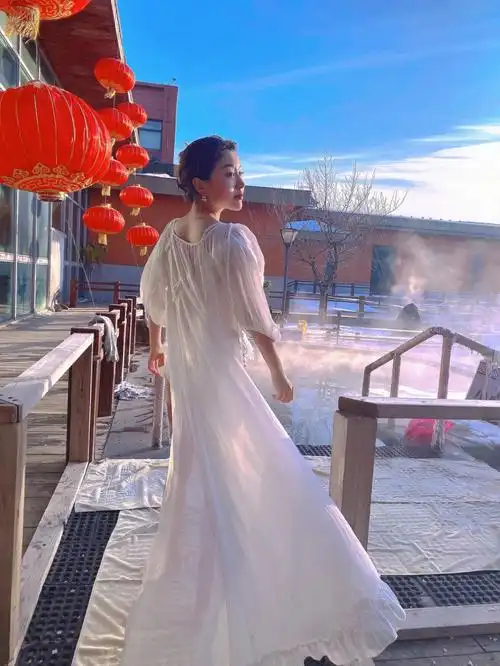 我的照片下雪啦吉林市周边圣德泉温泉76 室外很好泡就是头发会结冰