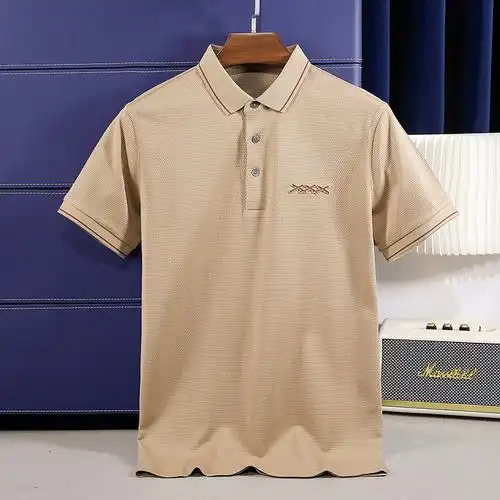 夏季新款男翻领短袖t恤中青年polo衫男装纯色半袖体恤衫