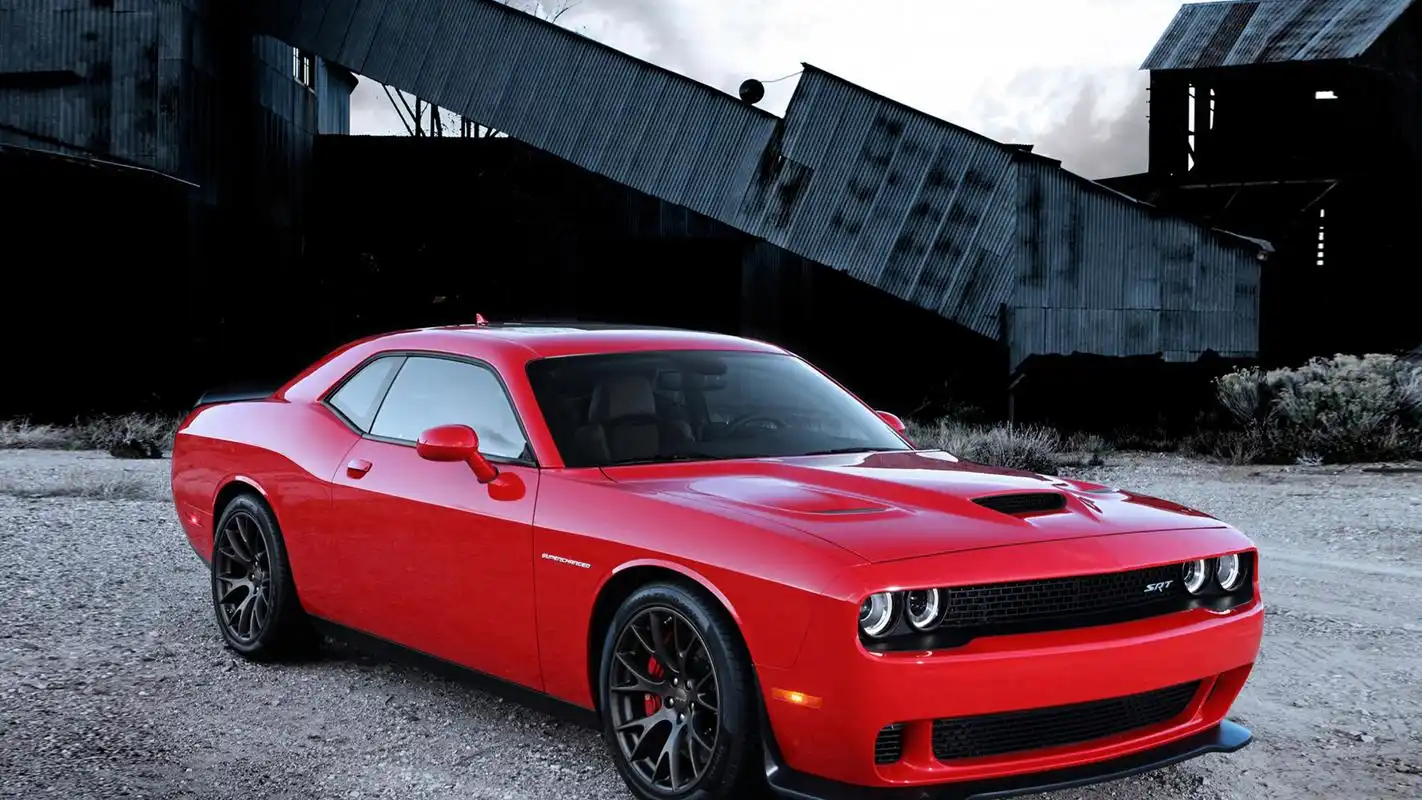 红色道奇炫酷跑车图片桌面壁纸