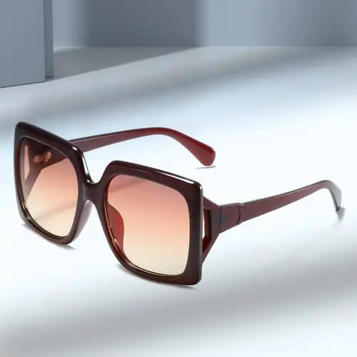 2021新款方框太阳镜 欧美时尚品牌古家同款墨镜 个性镂空墨镜女