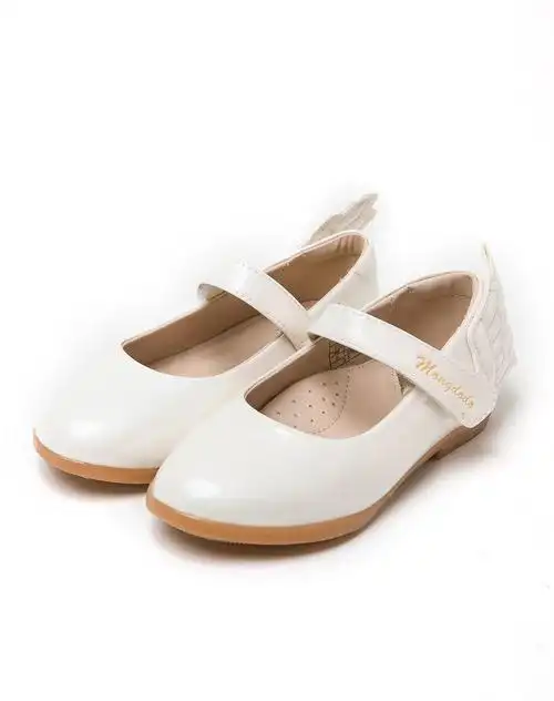 女童个性时尚白色时尚公主单鞋