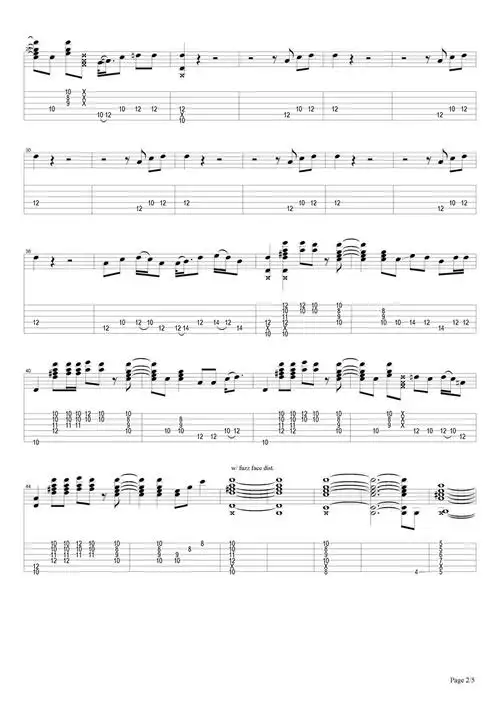 fire吉他谱fire简谱jimihendrix吉米亨德里克斯