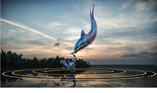 抽象艺术水景观雕塑小品人物雕像摆件su模型草图大师现代新中式