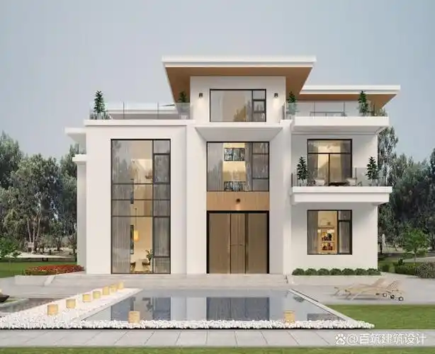 大占地现代风三层别墅,采光好空间宽敞舒适