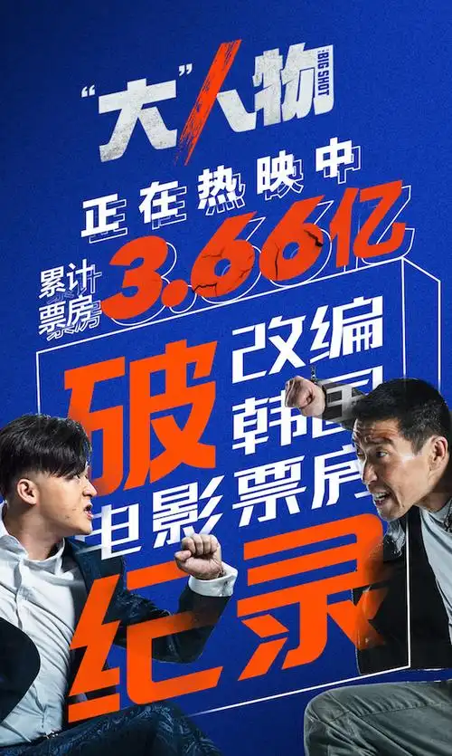 66亿 《"大"人物》成为票房最高韩国改编电影