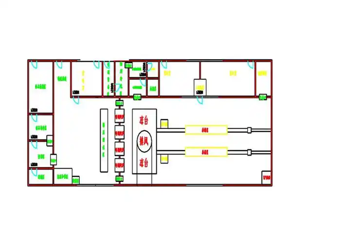 蛋糕,蛋黄派生产车间平面布置图_第1页