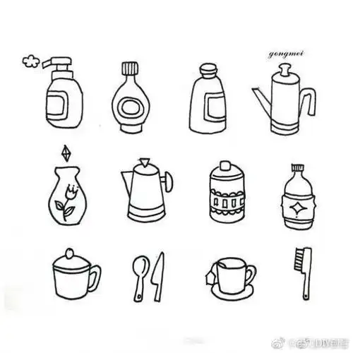 小物件简笔画冬奥会小物件简笔画