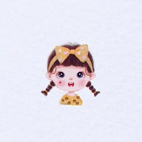 可爱手绘画的微信头像