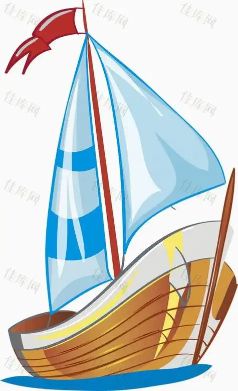 漂亮的大帆船简笔画 漂亮的大帆船简笔画颜色