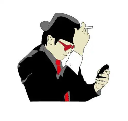 周星驰的头像戴墨镜漫画图