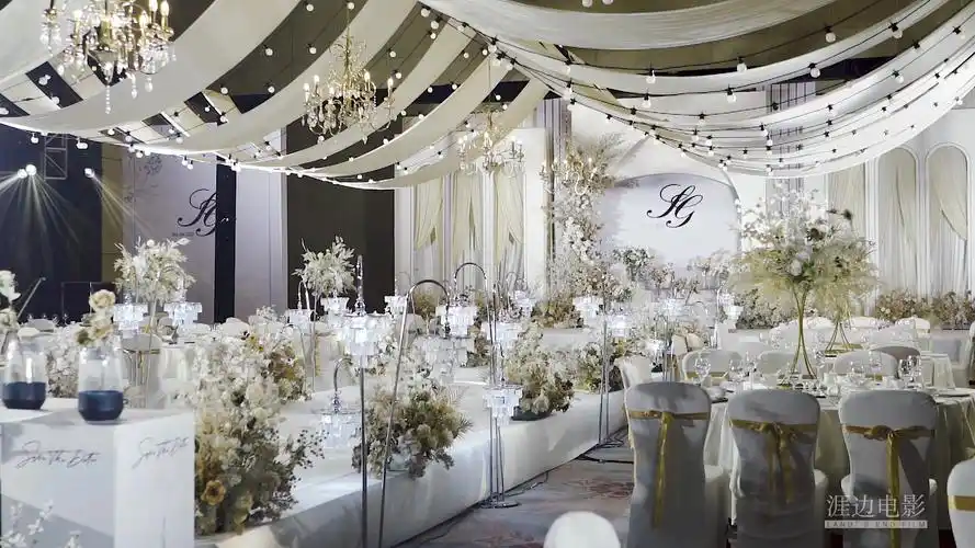 韩系 白色婚礼现场