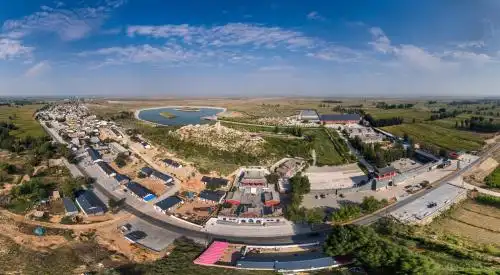 中国鄂尔多斯市达拉特旗昭君城桓全景