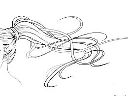 练习-飘动的头发