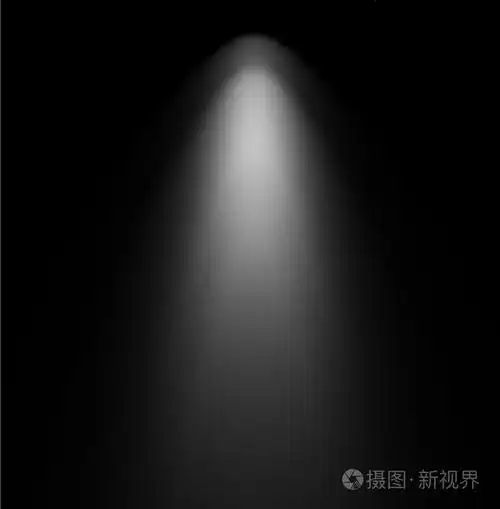 投影机的光束.矢量插画