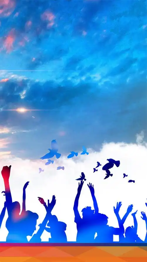 青春h5背景免抠素材免费下载_觅元素51yuansu.com