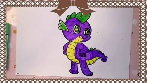 小马宝莉穗龙卡通简笔画