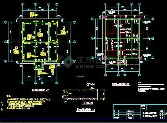 筏板基础详图