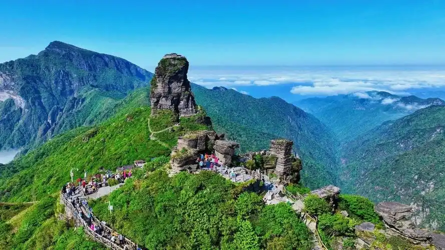 多彩贵州网 - 绝美!每一张梵净山云海风景都是封面照