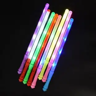 演唱会荧光棒电子彩虹棒led中号七彩发光棒魔法棒闪光道具