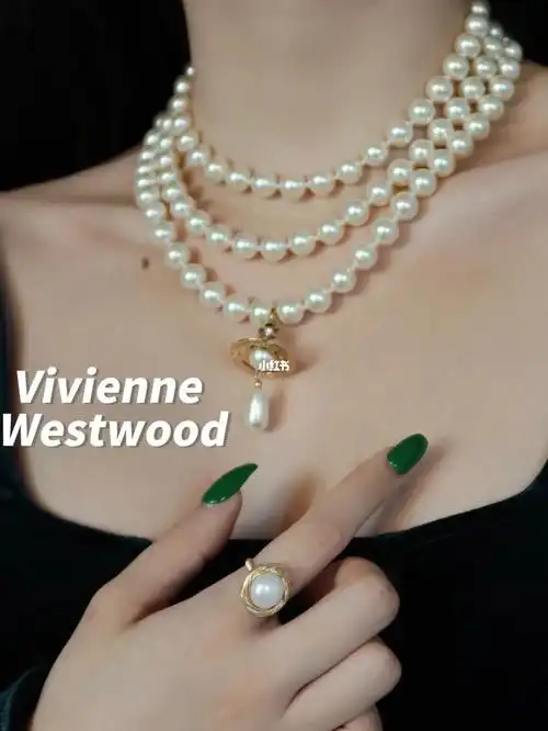 04史低8折西太后三层珍珠项链复古又贵气78