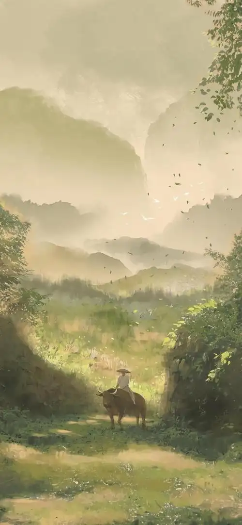 cr:redmatcha武侠风,禅意风插画.绝美古风意境壁纸第(二)期